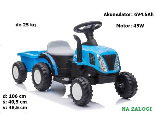 Otroški mini traktor A009 6V