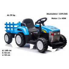 Otroški traktor s prikolico na akumulator 12V