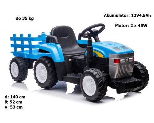 Otroški mini traktor A009B 12V