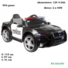Otroški policijski avto BBH0007 12V; EVA; Mp3