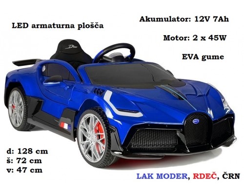 Bugatti Divo, 12V