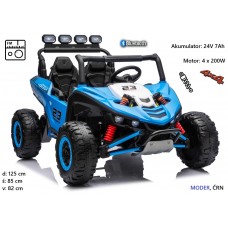 Otroški Buggy DM-110 na akumulator 24V, 4x4 800W (moder, črn)