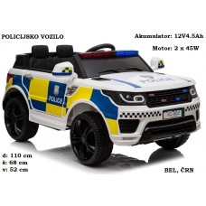 Otroški policijski avto JC002 + lučke + daljinec