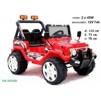 Otroški Jeep Raptor EVA (moder, rdeč ali roza) 12V; AKCIJA