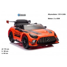 Otroški avto Mercedes AMG GT3 + Bluetooth (bel, rdeč, oranžen, črn)