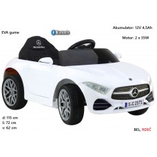 Mercedes KL-1666-1; 12V, Bluetooth (bel, rdeč) Mercedes KL-1666-1; 12V, Bluetooth (bel, rdeč)