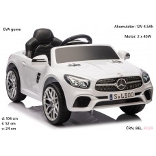 Otroški avto Mercedes SL500 na akumulator 12V S506 (bel, črn, roza) Otroški avto Mercedes SL500 na akumulator 12V S506 (bel, črn, roza)