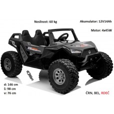 Otroški Buggy XXL na akumulator 24V; 800W + daljinec (bel, rdeč, črn) SX1928