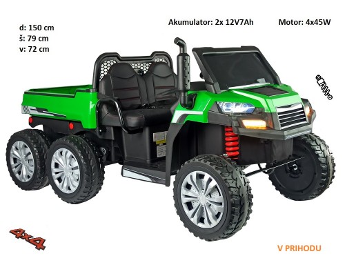 Otroški traktor Farmer 24V (zeleno siv)