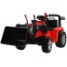 Otroški traktor / bager rdec