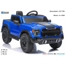Otroški avto na akumulator 4x4 P4 (moder, rdeč, bel, policijski)