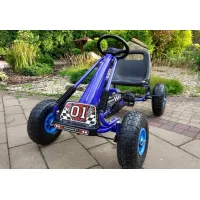 Otroški gokart na pedala A-15; napihljiva kolesa (črn, moder, zelen, rdeč) 