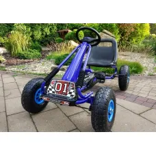 Otroški gokart na pedala A-15; napihljiva kolesa (črn, moder, zelen, rdeč) 