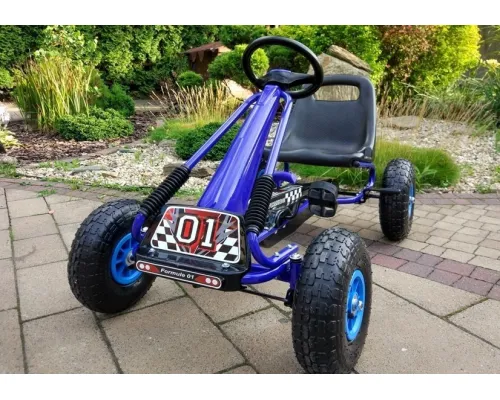 Otroški gokart A-15; napihljiva kolesa (črn, moder, zelen, rdeč) 