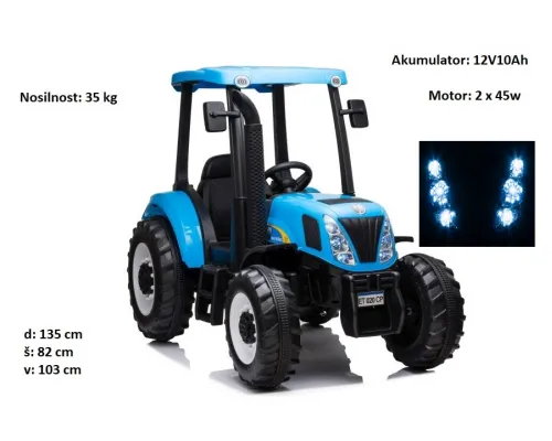 Otroški traktor na akumulator New Holland a011