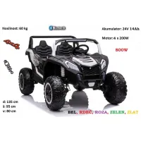 Otroški Buggy na akumulator A032 (24V 14Ah) bel, rdeč, roza, zelen, zlat; 800W!