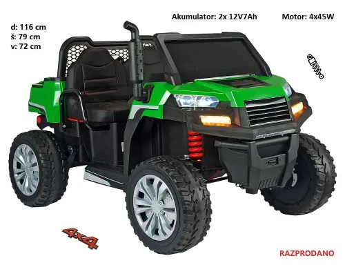 Otroški traktor TONČEK 24V s kiper prikolico