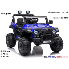 Otroški jeep BBH-016; 12V, 90W (moder, rdeč, roza, bel)