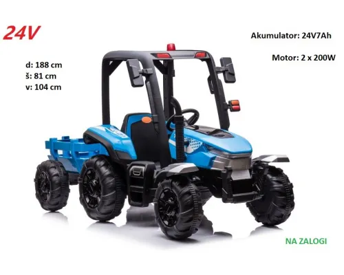 Moder otroški traktor na akumulator BLT-206