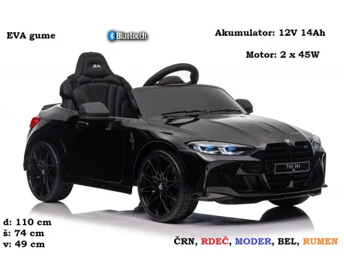 BMW M4 14Ah, Bluetooth - SX2418 (črn, bel, rdeč, moder, rumen)