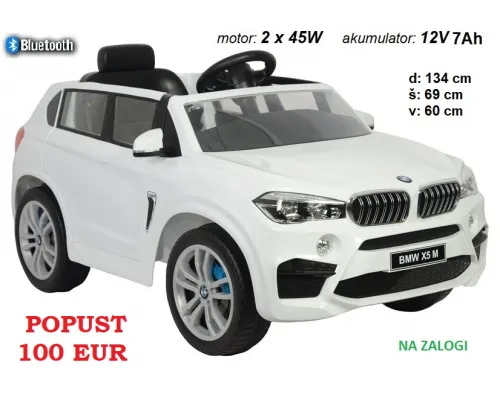 Otroški avto BMW X5M (bel ali rdeč) AKCIJA -100 eur