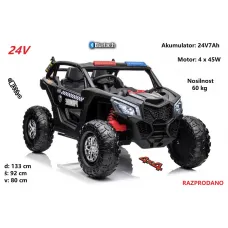 Otroški POLICIJSKI BUGGY 24V Otroški POLICIJSKI BUGGY 24V