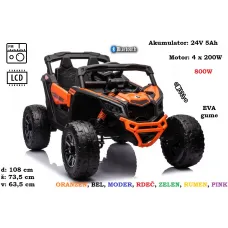 Otroški Buggy Can-am DK-CA003, 24V, 800W (zelen, oranžen, moder, rdeč, pink, bel, rumen) Otroški Buggy Can-am DK-CA003, 24V, 800W (zelen, oranžen, moder, rdeč, pink, bel, rumen)