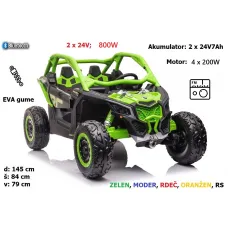 Otroški Buggy CAN-AM, 4x4, 2x24V DK-CA001 800W (rdeč, zelen, moder, oranžen) Otroški Buggy CAN-AM, 4x4, 2x24V DK-CA001 800W (rdeč, zelen, moder, oranžen)