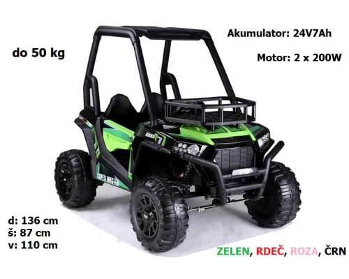 Otroški Buggy JS360-1 (zelen, črn, rdeč)