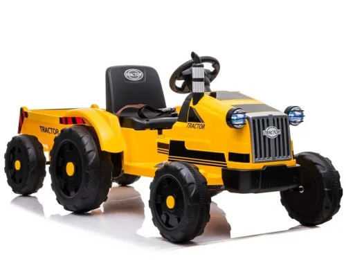 Traktor s prikolico na akumulator 12V7Ah - CH9959 (rumen)