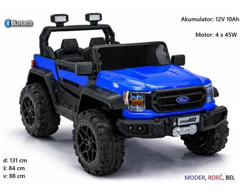 Otroški avto na akumulator Ford Style Speed 800 4x4