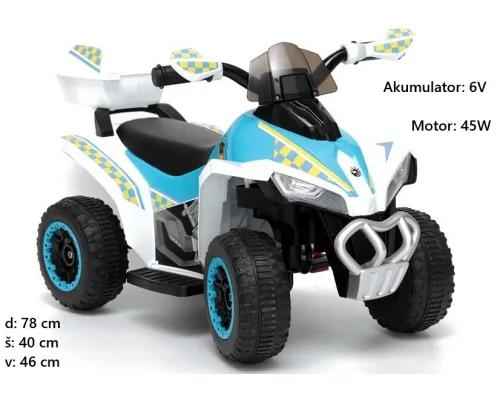 Štirikolesnik GTS1188-A 45W (rdeč, moder, rumen, zelen, policijski)