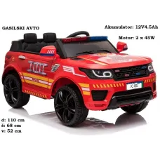 Otroški gasilski avto JC002 + lučke + daljinec