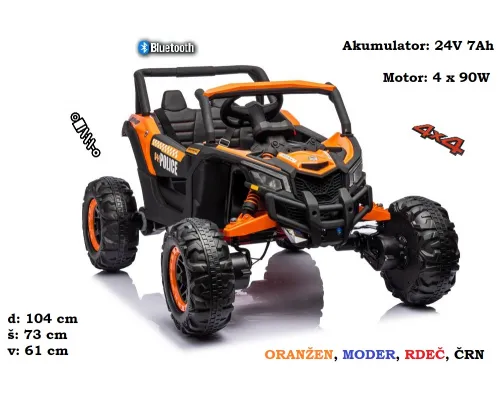 Otroški Buggy JH-105 na akumulator 24V 7Ah; 4x90W