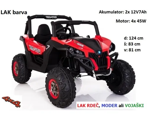 Otroški Buggy XMX603 (LAK rdeč, moder ali vojaški)