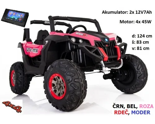 Otroški Buggy XMX603 + LCD (roza) Otroški Buggy XMX603 + LCD (roza)