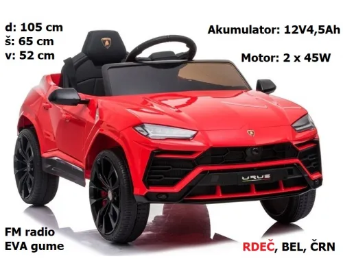 Lamborghini Urus BDM0923 12V, FM radio, EVA gume