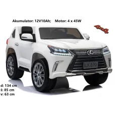 Avtomobil za otroke Lexus DK-LX570 12V10Ah; 4x4 (bel, moder, črn) Avtomobil za otroke Lexus DK-LX570 12V10Ah; 4x4 (bel, moder, črn)