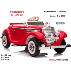 Mercedes 540K (bel, črn, rdeč) Nosilnost: 100 kg!