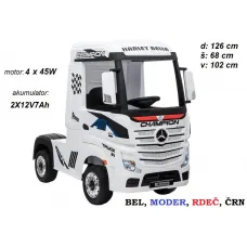 Otroški tovornjak Mercedes Actros (bel, črn, rdeč, moder, roza)