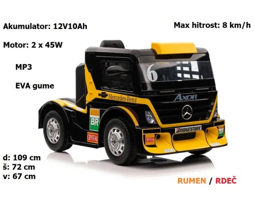 Otroški Mercedes XMX622 na akumulator 12V10Ah
