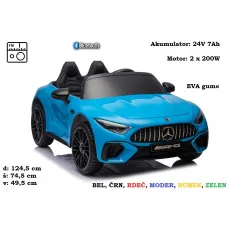 Mercedes SL63 AMG 24V, 400W (bel, črn, rdeč, moder, rumen, zelen)