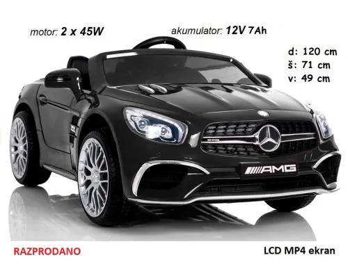 Otroški avto Mercedes SL65 (LAK črn)