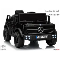 Otroški avto na akumulator Mercedes Unimog HM7588 6V (moder, rdeč, roza, črn, siv)