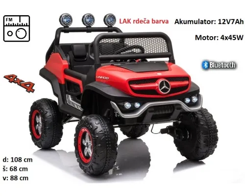Mercedes Unimog S (rdeč, bel, zelen) Mercedes Unimog S (rdeč, bel, zelen)