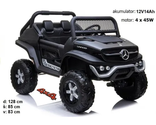 Mercedes Unimog XL dvosed (črn)