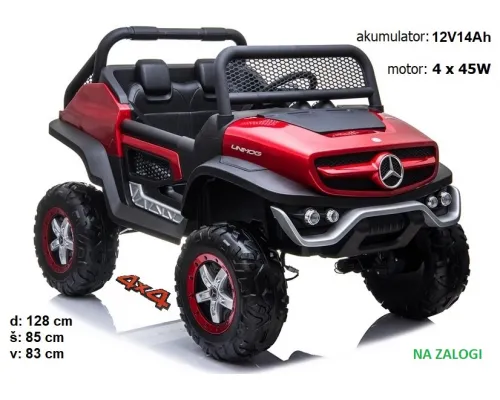 Mercedes Unimog XL dvosed (rdeč)