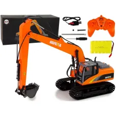 Profesionalni bager goseničar, daljinsko voden 2,4 GHz, LED luči, 15 funkcij, 1:14