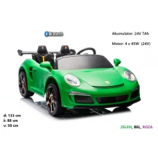 Otroški avto RUF GTC3 24V; 4X4; S322 (bel, roza, rdeč)