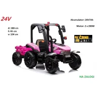 Roza traktor BLT-206 na akumulator 24V; 400W